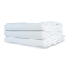 Housse de couette polycoton satin blanc recyclée