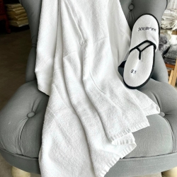 Maxi serviette de bain blanc 100 x 180 recyclée