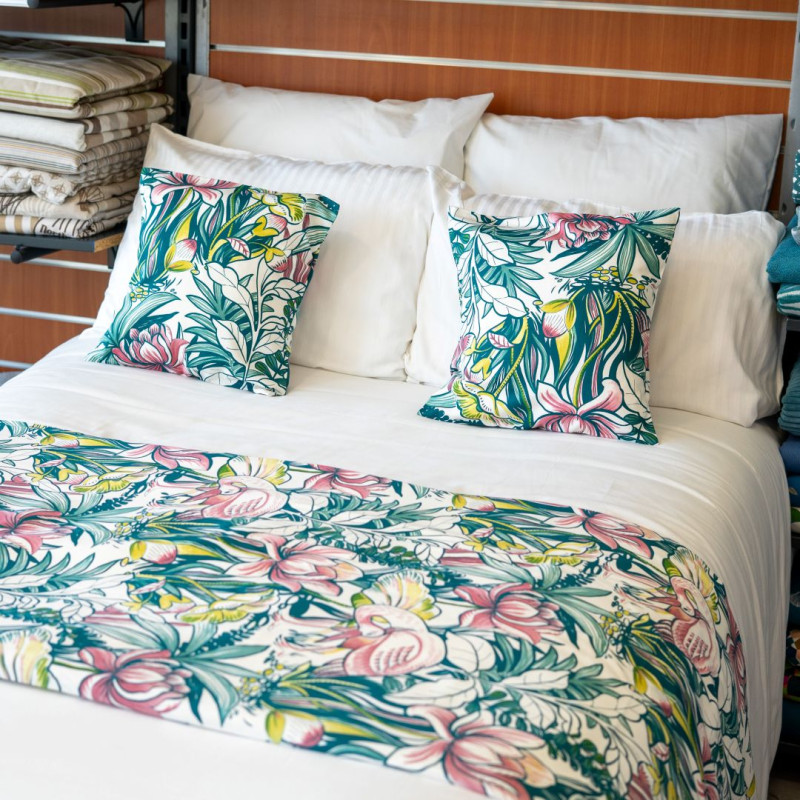 Jeté de lit 80 x 220 Thème FLORAL